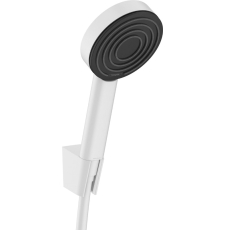 Душевая лейка Hansgrohe Pulsify 105 1jet Porter 24301700 со шлангом и держателем, белый Душевая лейка Hansgrohe Pulsify 105 1jet Porter 24301700 со шлангом и держателем, белый