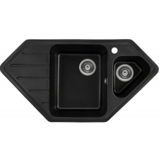 Мойка для кухни Gerhans E10 92x48, врезная, угловая, оникс 25