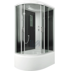 Душевая кабина Iva SC120CTR 120x80 асимм., тон. черн.\сатин, правая