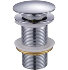 Донный клапан Axus dk01c без перелива, хром