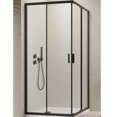 Душевая кабина Radaway Alienta Black C 90x90, кв., прозр.\хром