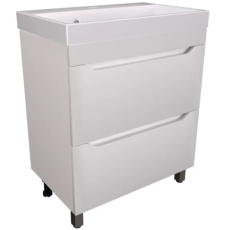 Тумба для умывальника Vako Фрост 70 Слим, 2 ящ., белый, 20133