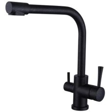 Смеситель для кухни Kaiser Merkur 26044-2, под фильтр, черный мрамор