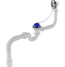 Сифон для ванны Aquant V155-30-MR с цепочкой, хром