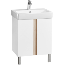 Тумба с умывальником Акватон Кантри 60 Нео, Бел/Дуб Верона