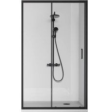 Душевая дверь BAS Good Door Cube WTW 120x190, прозр., черн., КУ00027