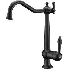 Смеситель для кухни Paulmark Retro Re213226-401(AN), под фильтр, антрацит