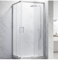 Душевая кабина Veconi RV-27CH 90x90, кв., прозрач.\хром