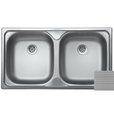Мойка для кухни Kromevye Classic ЕС 189 D 78x43.5, врезная Мойка для кухни Kromevye Classic ЕС 189 D 78x43.5, врезная