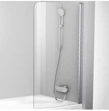 Душевая шторка  на ванну Ravak Chrome CVSK1 ROSA 140/150 R 85x150, правая, блестящий