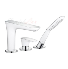Смеситель на борт ванны Hansgrohe PuraVida 15432000 с лейкой, белый
