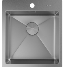 Мойка для кухни ZorG Zerox IF 46x51, врезная, Steel