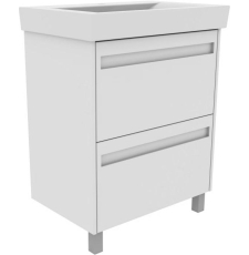 Тумба для умывальника АВН Турин 60 Stella напольная, 2 ящ., белый