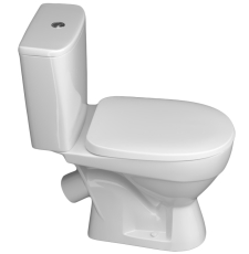 Унитаз Керамин Толедо напольный Инкоэр 2 И-СБ2, косой выпуск с сиденьем Керамин Сити-ЖС для унитаза, с сиденьем, жесткое