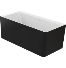 Ванна из искусственного камня Belux Турин ТУ-1600 L 160x70 левая, solid surface, черный матовый 19