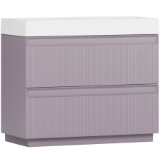 Тумба для умывальника Belux Базель Н 100-02 напольная, 2 ящ., лаванда матов. 209