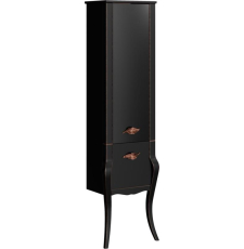 Шкаф-пенал напольный Aqwella Clarberg Borgia 48, черный