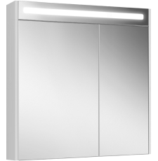 Зеркало-шкаф Belux Бристоль ВШ 80 80x80 с подсветкой, 1 дв., белый глянц. 1