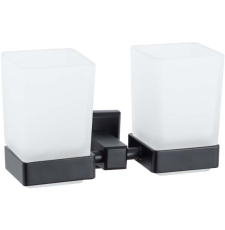 Стакан для щеток Vivi Felice Notte FL 102 9N двойной, черный матовый