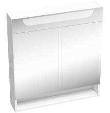 Зеркало-шкаф с полкой Ravak MC Classic II 70x76, с подсветкой, белый