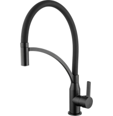 Смеситель для кухни Frap H52 F4552-6 с гибким изливом, черный