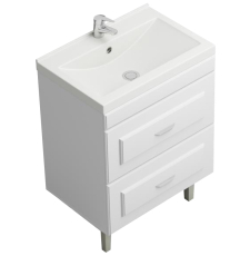 Тумба для умывальника КМК Bliss Фернанд 62 напольная, 2 ящ., белый