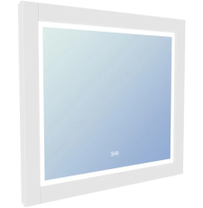 Зеркало Iddis Oxford 80x70 с подсветкой, сенсор, подогрев, белый матовый