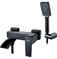 Смеситель для ванны Ledeme H78 L3178B с лейкой, настенный, черный