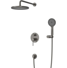 Встроенная душевая система Cezares Relax DSET, оружейная сталь
