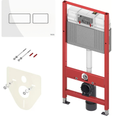 Инсталляция для унитаза Tece Tecebase 9 400 432 с кнопкой Тecesolid, белый глянец