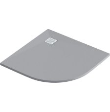 Душевой поддон BAS Good Door Essentia R 90x90x3 угловой, серый