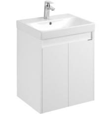 Тумба с умывальником Акватон Сканди Doors 55 Адриана, Белый глянец/Белый матовый