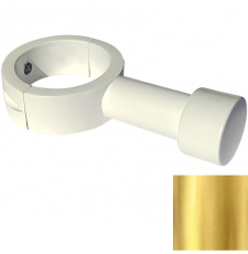 Крючок для полотенцесушителя Ростела Luxon BKP01RalGold 1" разъемный, круглый, золото