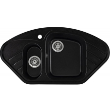 Мойка для кухни Gerhans E02 94x50, врезная, угловая, оникс 25