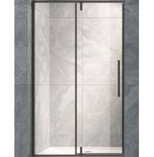 Душевая дверь Veconi VN-34B 120x195, прозр.\черн.