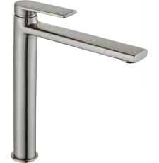 Смеситель для умывальника Rea Verso Nickel Brush Inox High B9140 отдельностоящий, матовый хром