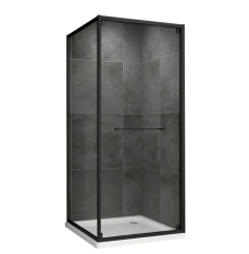 Душевая кабина Abber Schwarzer Diamant 90x90, прозр./черн.