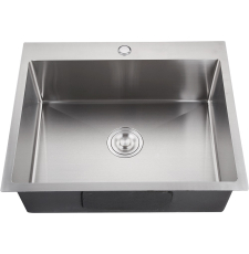 Мойка для кухни GranFest Metal GF-6045 60x45 врезная, с сифоном, нерж.сталь