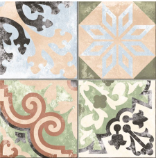 Напольная плитка Absolut Keramika Borne multicolor 25x25, микс