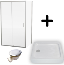 Душевая кабина Aquabath Atlas AB-11C 100x80 с поддоном, прям., прозр.\хром