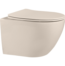 Унитаз Abber Bequem AC1101MBE подвесной, с крышкой микролифт, св.-бежевый матовый