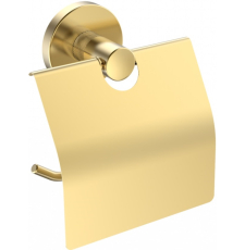 Держатель для туалетной бумаги CeramaLux Antica 61207-1 с крышкой, золото