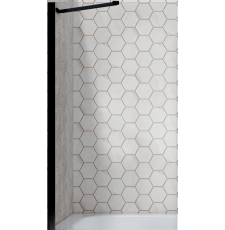 Шторка на ванну Ambassador Bath Screens Black 80x140 неподв., прозр.\черн. Шторка на ванну Ambassador Bath Screens Black 80x140 неподв., прозр.\черн.