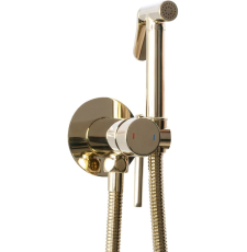 Смеситель с гигиеническим душем Rea Loop Light Gold B8979 встраиваемый, золото