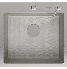 Мойка для кухни Roxen Snake 50x48, врезная, с коландером, дозатором, текстурный сатин