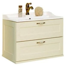 Тумба для умывальника Акватон Леон 65, подвесная, бежевый дуб