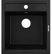 Мойка для кухни ZorG Como 46 46.5x50.5, врезная, черный оникс