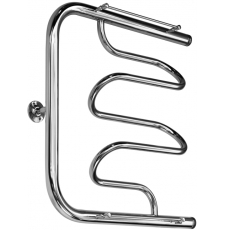 Полотенцесушитель Ростела Джаз 50x60 водяной, с полкой, ДУ-32, боковое 1 1\4", хром