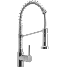 Смеситель для кухни Rea Spring Chrome B9145, с гибким изливом, хром