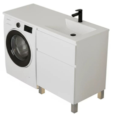 Тумба для умывальника Vela Мира 38Н 2в.я., глянец белый